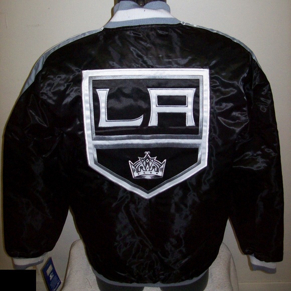 LOS ANGELES L.A. KINGS Starter Snap Down Jacket - Picture 1 of 8
